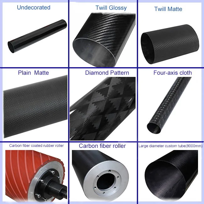 8000mm Length Customized Large Size Carbon Fiber/Carbon Fiber Products/ Carbon Fiber Tube with High Quality